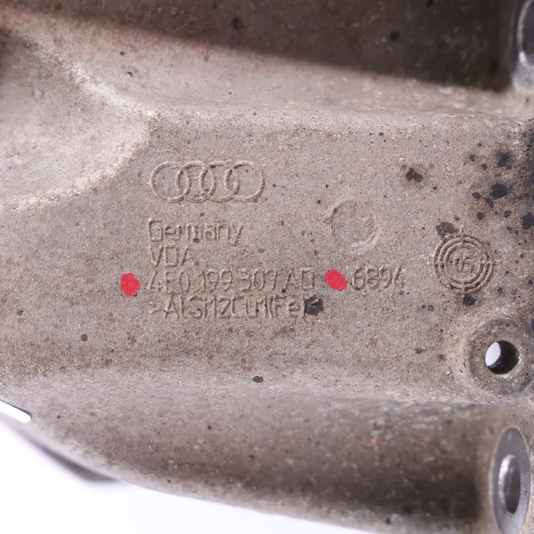 Audi S6 C6 5.2 FSI V10 Motor Halterung Träger Links - SKU 4F0199307AD - Teilenummer 4F0199307AD