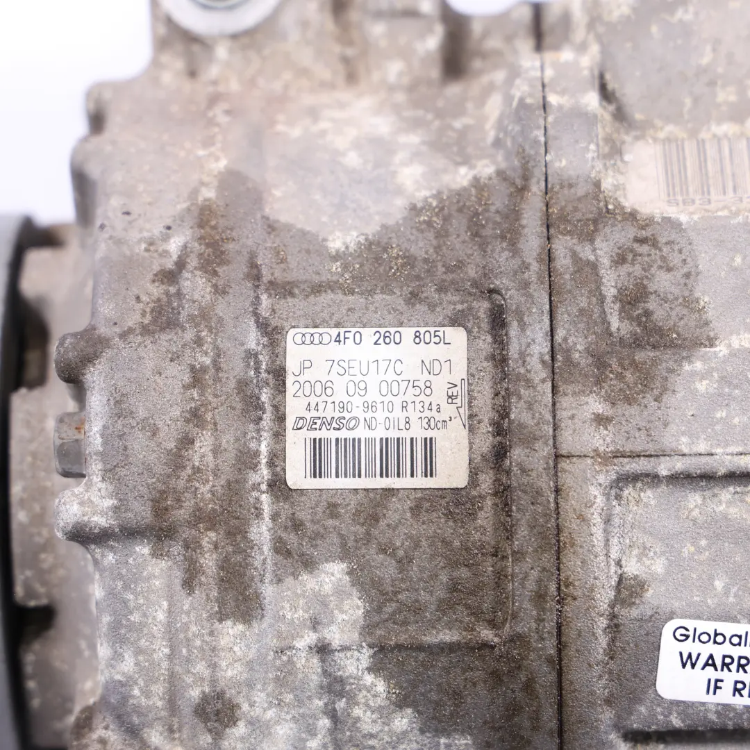 Pompe Climatisation Audi A4 B7 S6 C6 A8 D4 Compresseur A/C  - SKU 4F0260805L - Numéro de pièce 4F0260805L