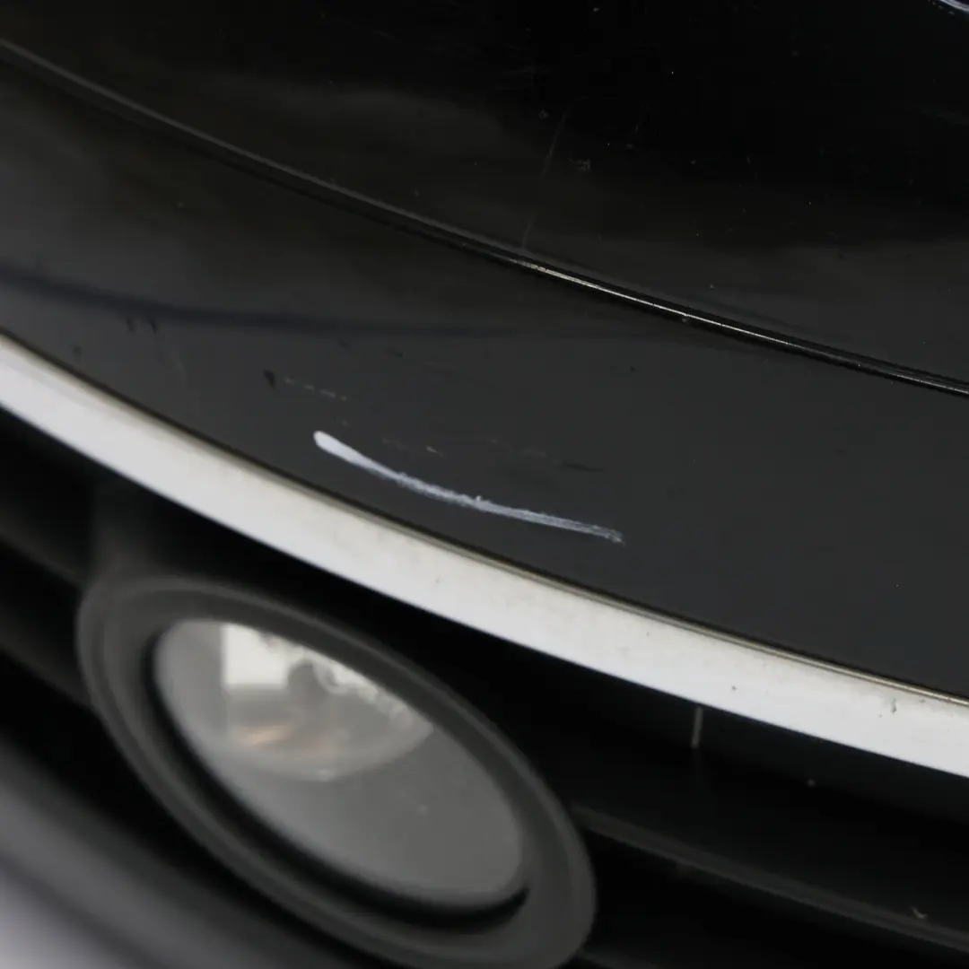 Front Bumper Trim Panel Cover Brilliant Black Metallic - Y9B to Audi A6 C6 with Part number 4F0807105 Audi A6 C6 Front Bumper Trim Panel Cover Brilliant Black Metallic - Y9B - SKU 4F0807105-BBL - Part number 4F0807105