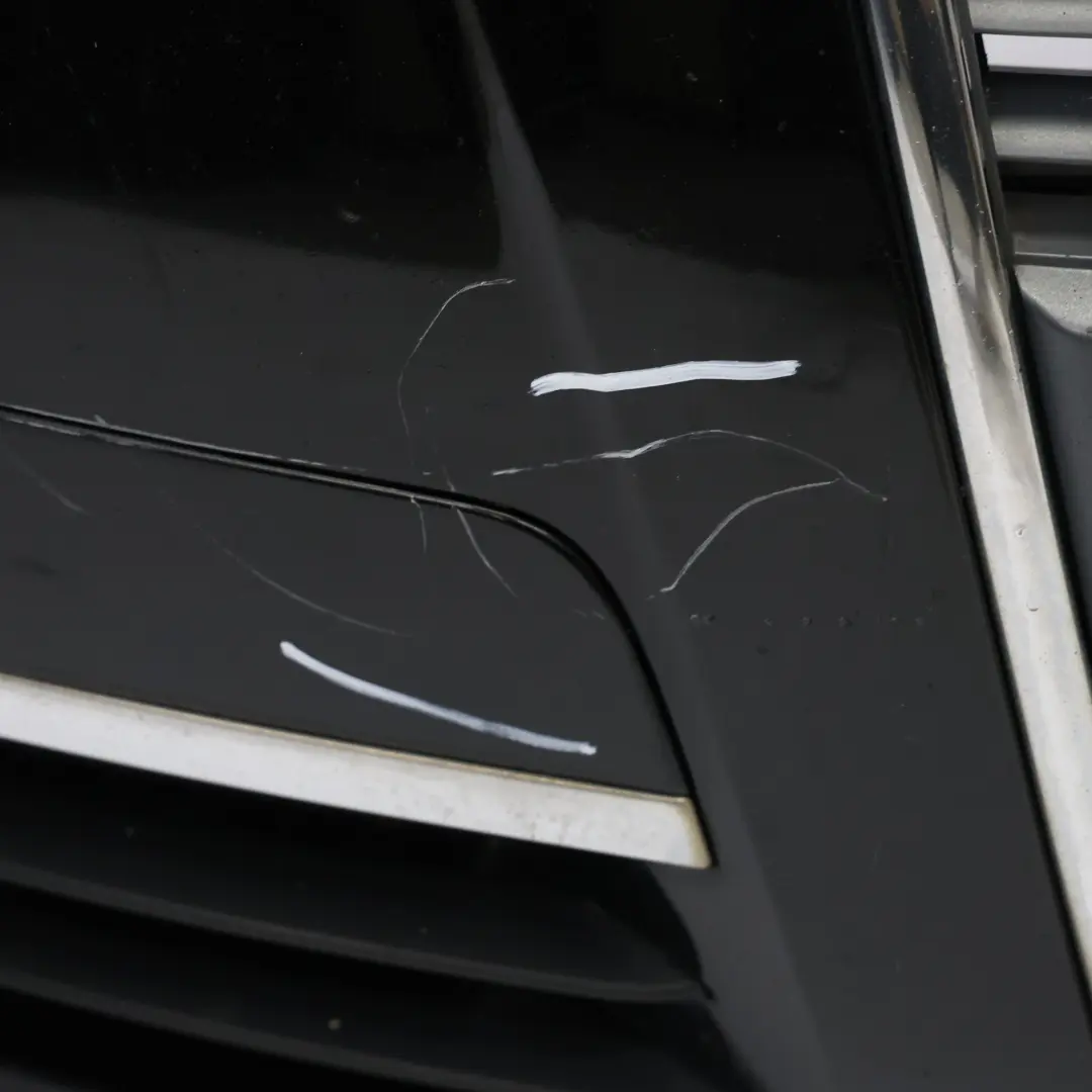 Front Bumper Trim Panel Cover Brilliant Black Metallic - Y9B to Audi A6 C6 with Part number 4F0807105 Audi A6 C6 Front Bumper Trim Panel Cover Brilliant Black Metallic - Y9B - SKU 4F0807105-BBL - Part number 4F0807105