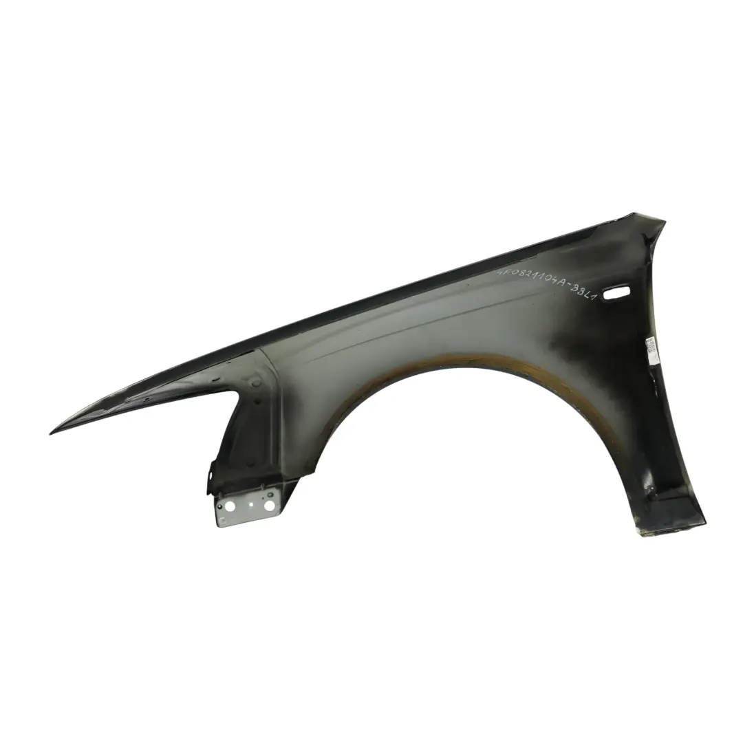  Seitenverkleidung Audi A6 C6 Vorne Rechts Kotflügel Brillantschwarz Metallic Y9B - SKU 4F0821104A-BBL1 - Teilenummer 4F0821104A