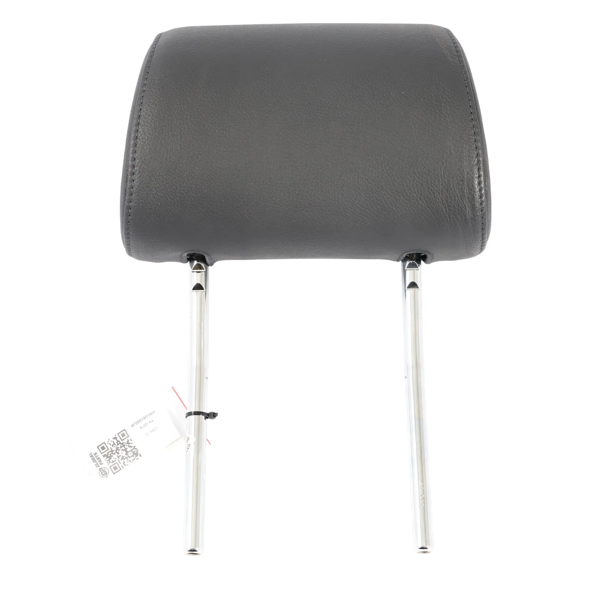 Audi A4 B7 A6 4F Front Seat Headrest Left N/S Black Leather