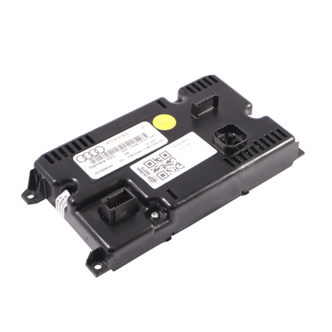 Display Bildschirm Multimedia Navigation Armaturenbrett für Audi A6 C6 mit Teilenummer 4F0919603 Audi A6 C6 Display Bildschirm Multimedia Navigation Armaturenbrett - SKU 4F0919603 - Teilenummer 4F0919603