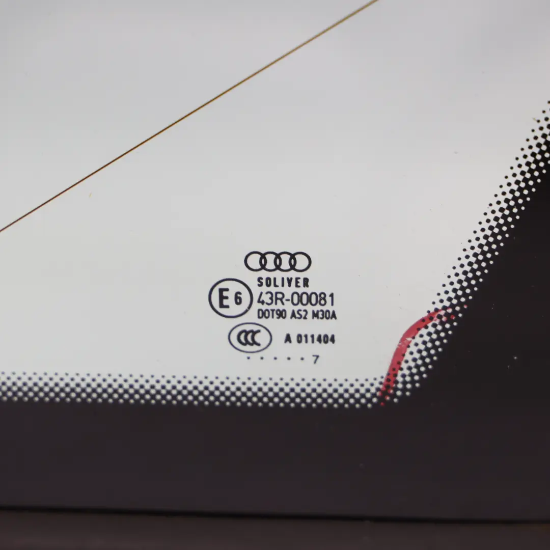 Audi A6 C6 Vitre De Custode Arrière Droite Pour Verte AS2 - SKU 4F9845300K - Numéro de pièce 4F9845300K