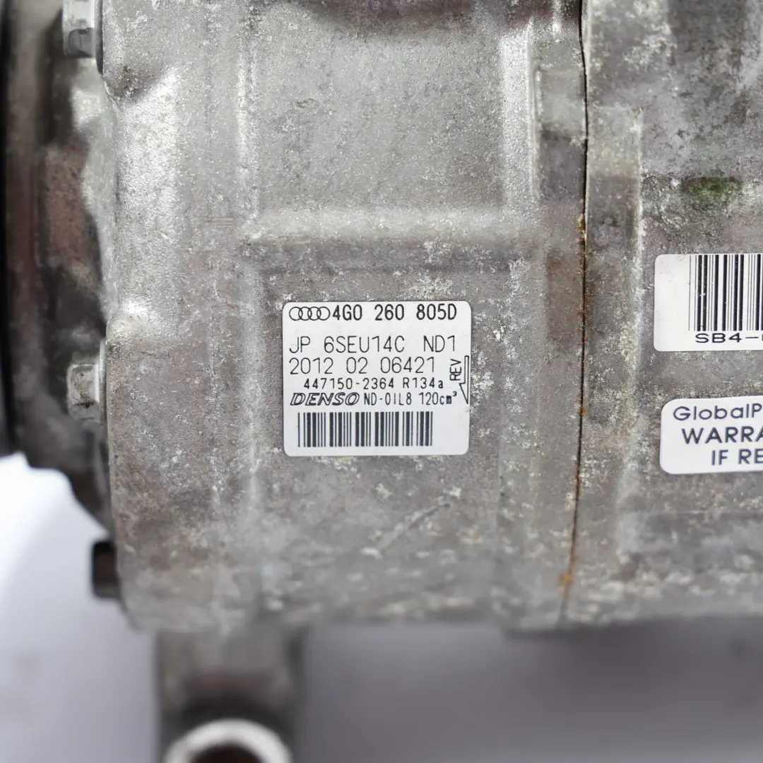 Audi A4 B8 2.0 TDI CGLC A/C Kompresor Sprężarka Klimatyzacji - SKU 4G0260805D - Numer Części 4G0260805D