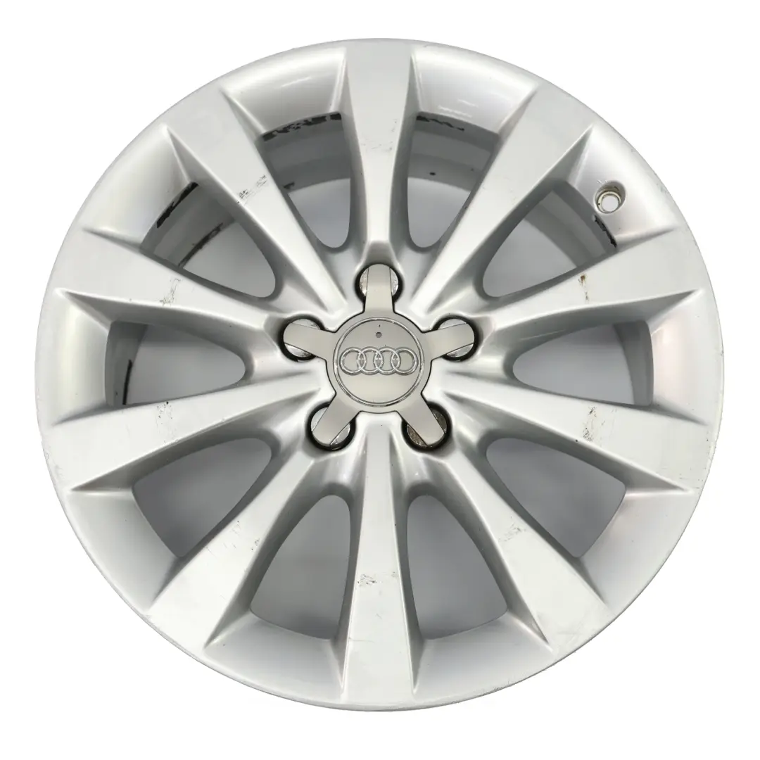 Rim Audi A6 C7 A7 4G Silver Alloy 17" 8J ET:39 10-Spoke to Wheel with Part number 4G0601025BH Wheel Rim Audi A6 C7 A7 4G Silver Alloy 17" 8J ET:39 10-Spoke - SKU 4G0601025BH-1 - Part number 4G0601025BH