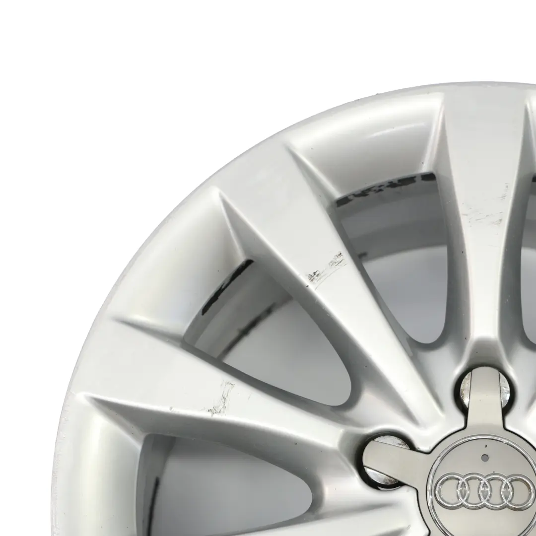 Rim Audi A6 C7 A7 4G Silver Alloy 17" 8J ET:39 10-Spoke to Wheel with Part number 4G0601025BH Wheel Rim Audi A6 C7 A7 4G Silver Alloy 17" 8J ET:39 10-Spoke - SKU 4G0601025BH-1 - Part number 4G0601025BH