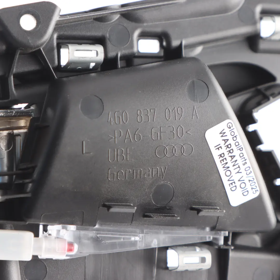 Audi A6 C7 Front Grab Interior Handle Left N/S Inner Door Opener - SKU 4G0837019A-1 - Part number 4G0837019A