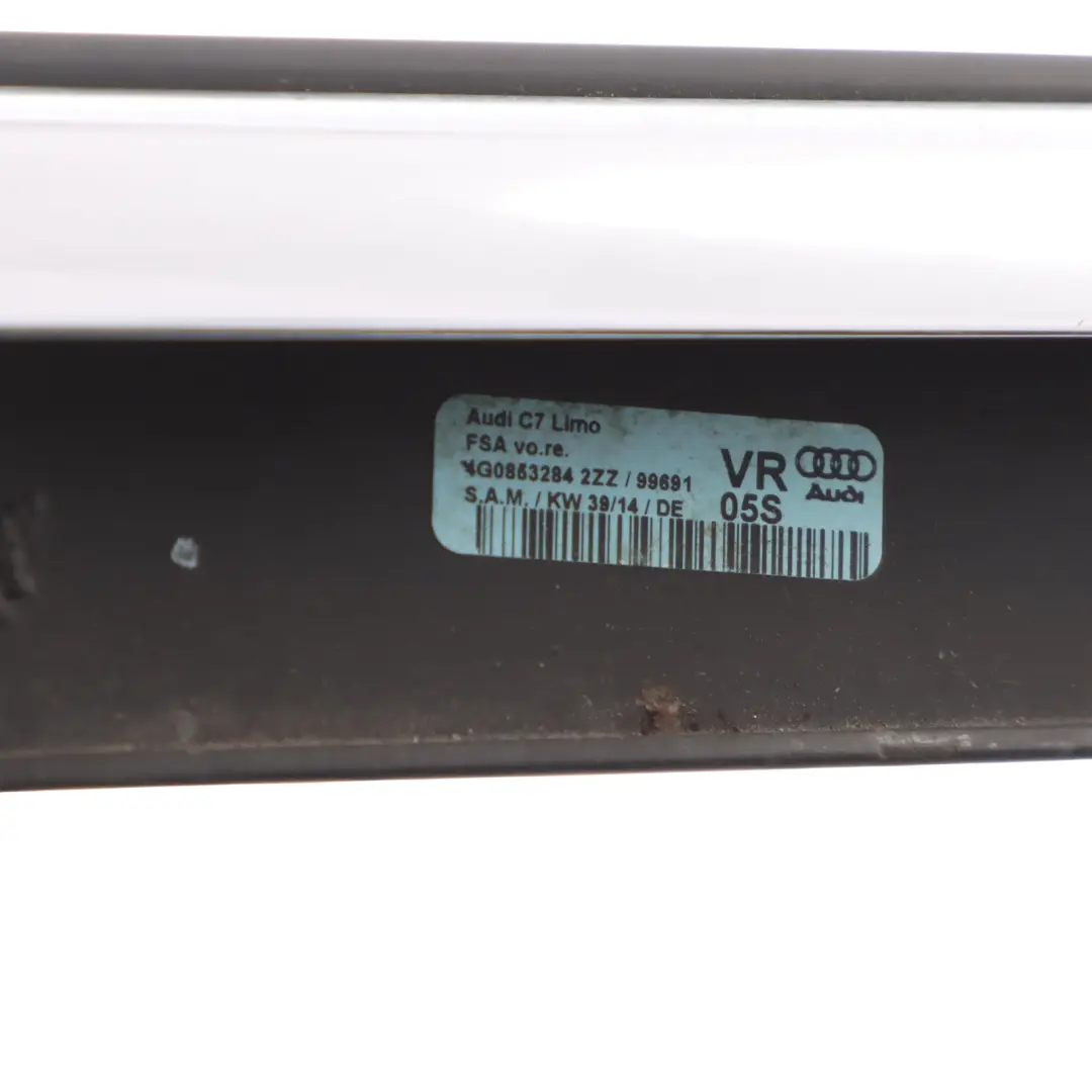 Audi A6 S6 C7 4G Guarnizione Porta Anteriore Modanatura Cromata Destra - SKU 4G0853284 - Numero di parte 4G0853284