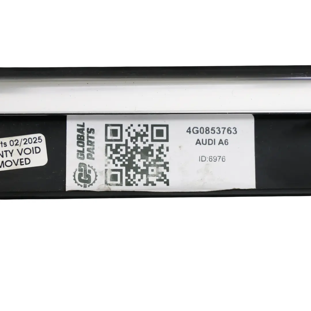 Chromé Joint D'Étanchéité Vitre Arrière Gauche pour Audi A6 C7 à propos du numéro de pièce 4G0853763 Audi A6 C7 Chromé Joint D'Étanchéité Vitre Arrière Gauche - SKU 4G0853763 - Numéro de pièce 4G0853763
