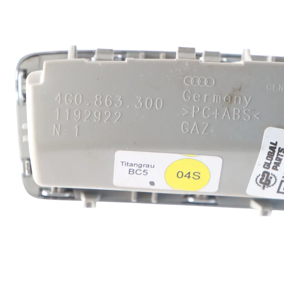 Caja Almacenamiento Consola Central Trasera para Audi A6 C7 con número de pieza 4G0863300 Audi A6 C7 Caja Almacenamiento Consola Central Trasera - SKU 4G0863300-1 - Número de pieza 4G0863300
