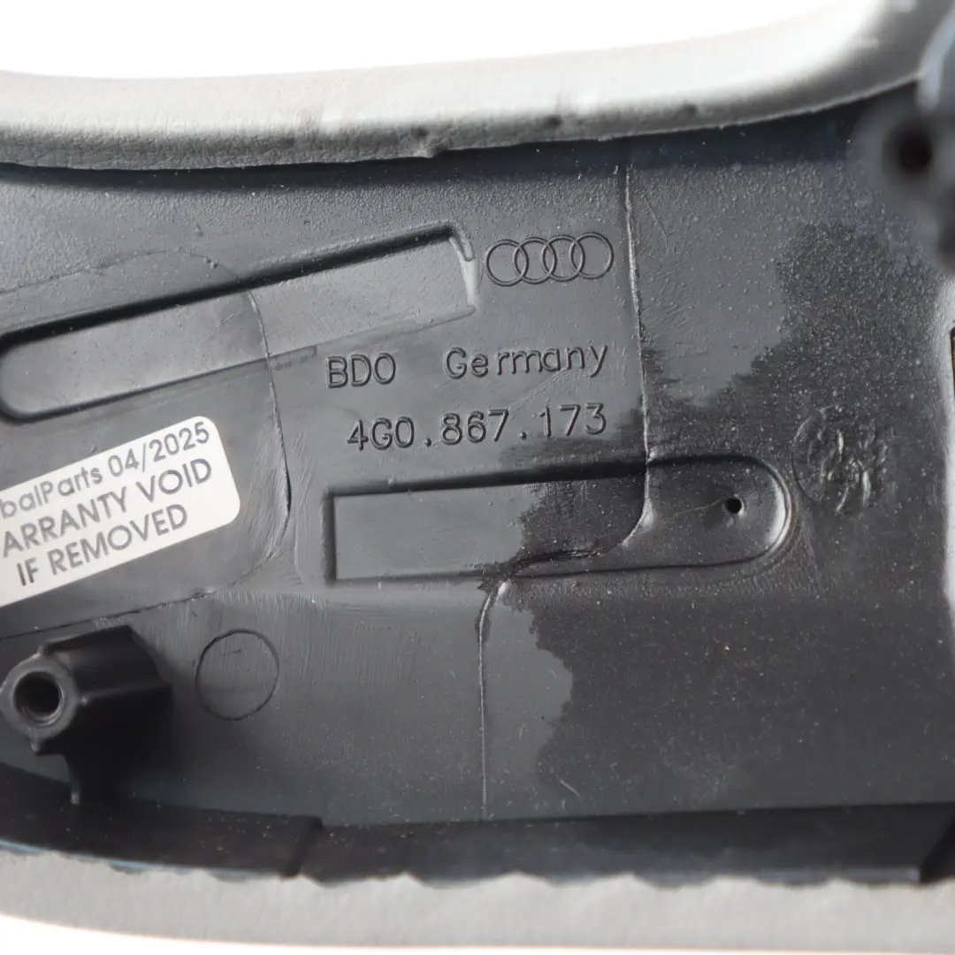 Audi A6 C7 Front Armrest Arm Rest Quarter Card Grey Left N/S - SKU 4G0867173-1 - Part number 4G0867173