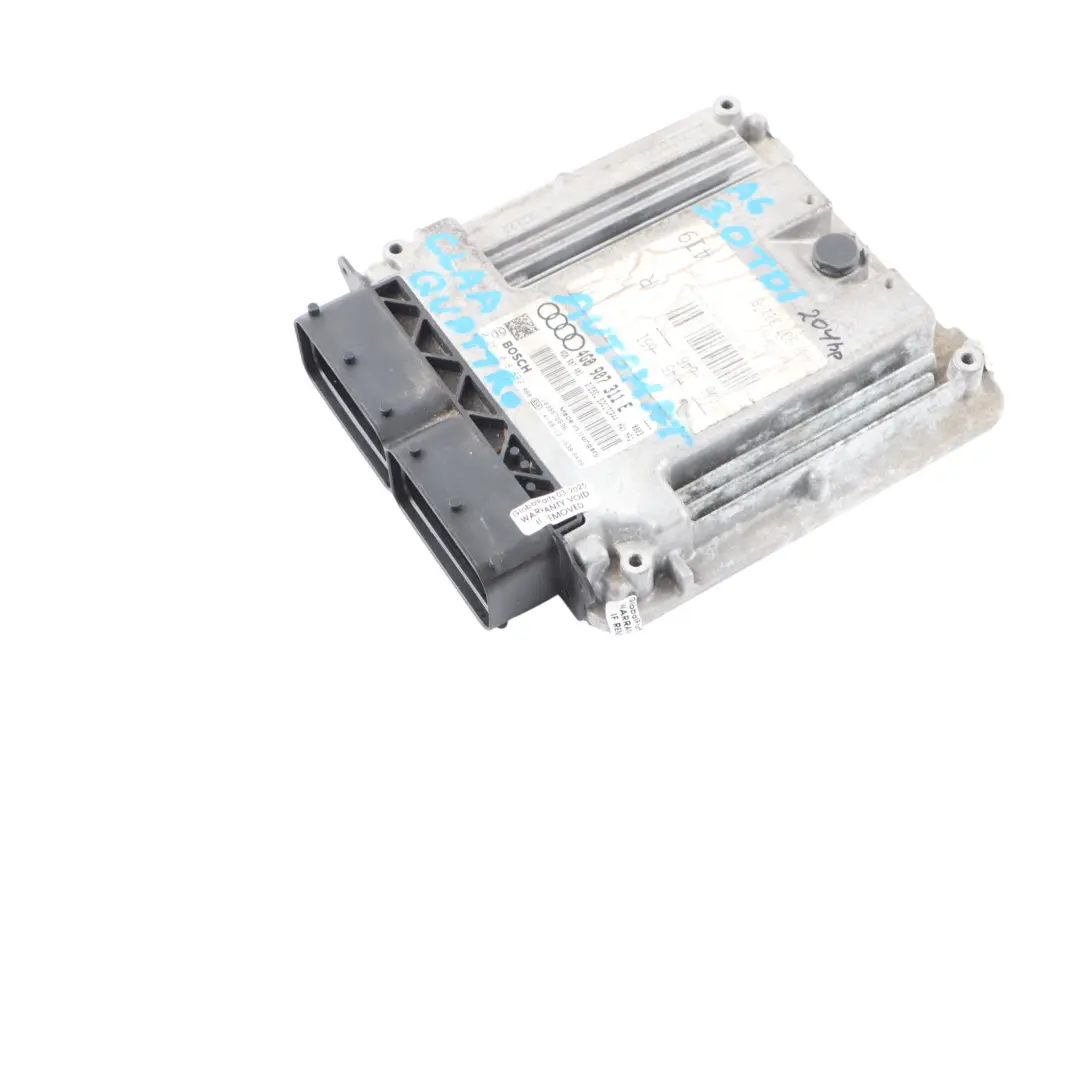 CLAA 204 HP Engine Control ECU Automatic to Audi A6 C7 3.0 TDI Quattro with Part number 4G0907311E Audi A6 C7 3.0 TDI Quattro CLAA 204 HP Engine Control ECU Automatic - SKU 4G0907311E - Part number 4G0907311E