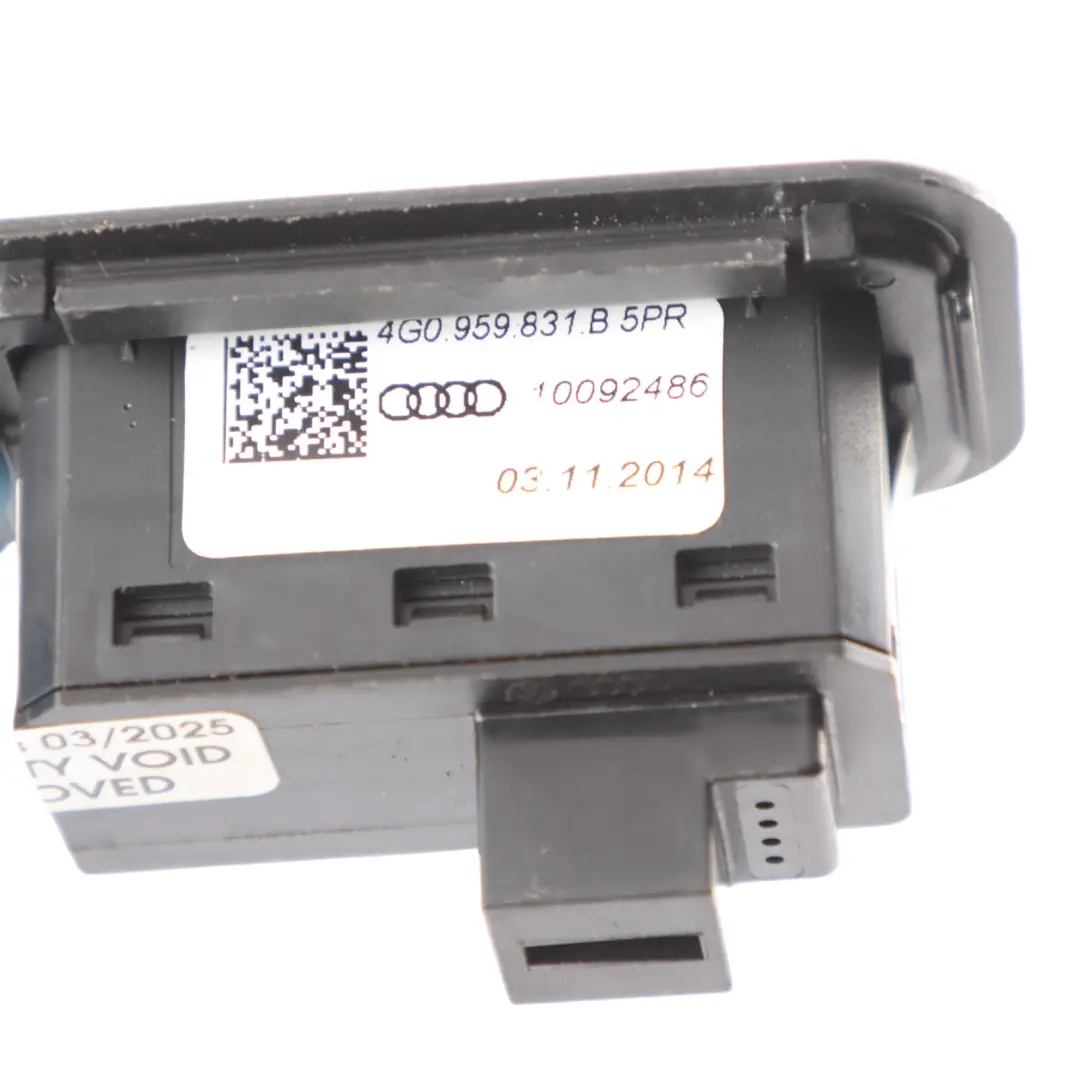  Interruptor Botón Cierre Audi A8 D4 A7 4G Desbloqueo Tapa Maletero - SKU 4G0959831B - Número de pieza 4G0959831B