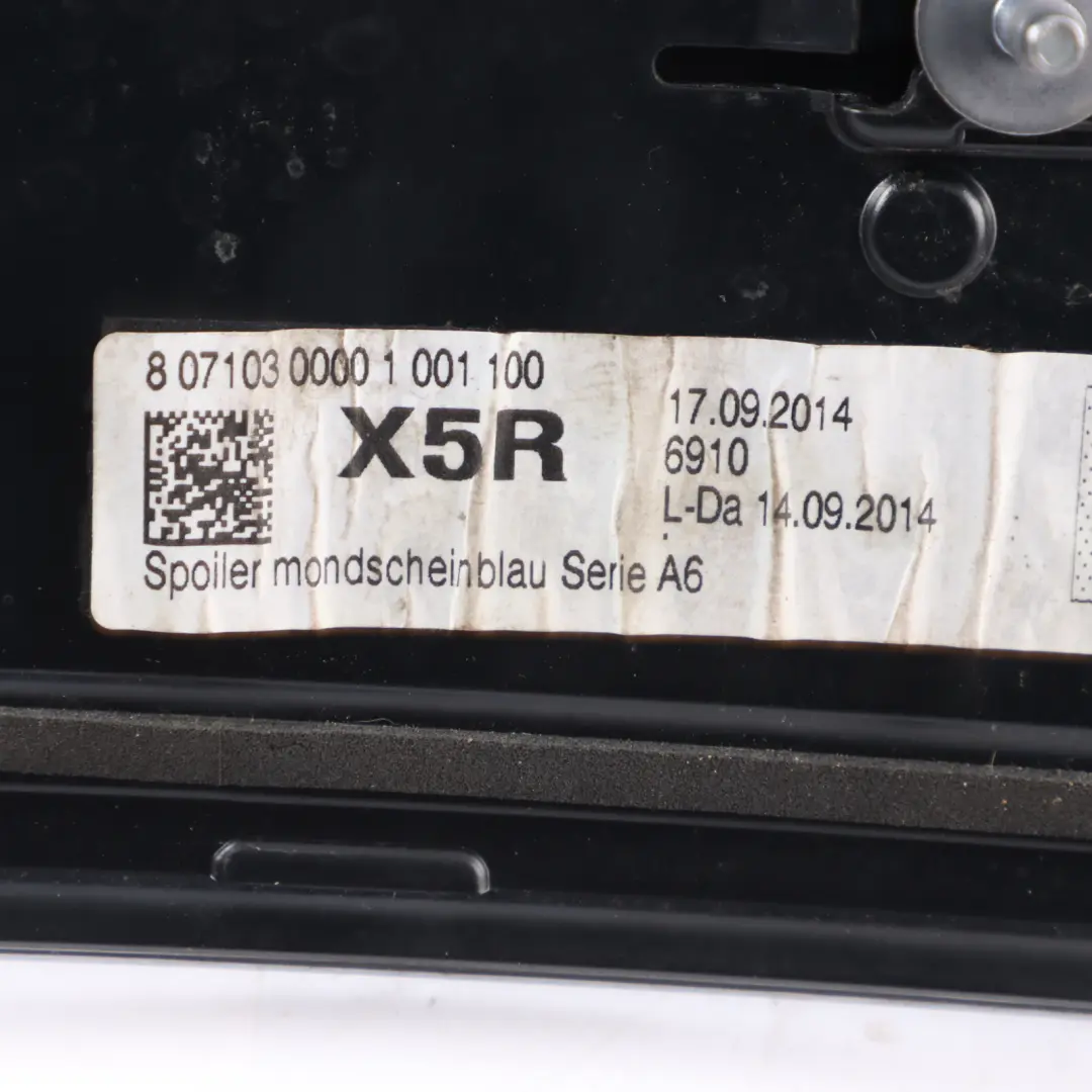 Trunk Roof Spoiler Moonlight Blue - X5R to Audi A6 C7 Rear Tailgate with Part number 4G9827933E Audi A6 C7 Rear Tailgate Trunk Roof Spoiler Moonlight Blue - X5R - SKU 4G9827933E-MOB - Part number 4G9827933E