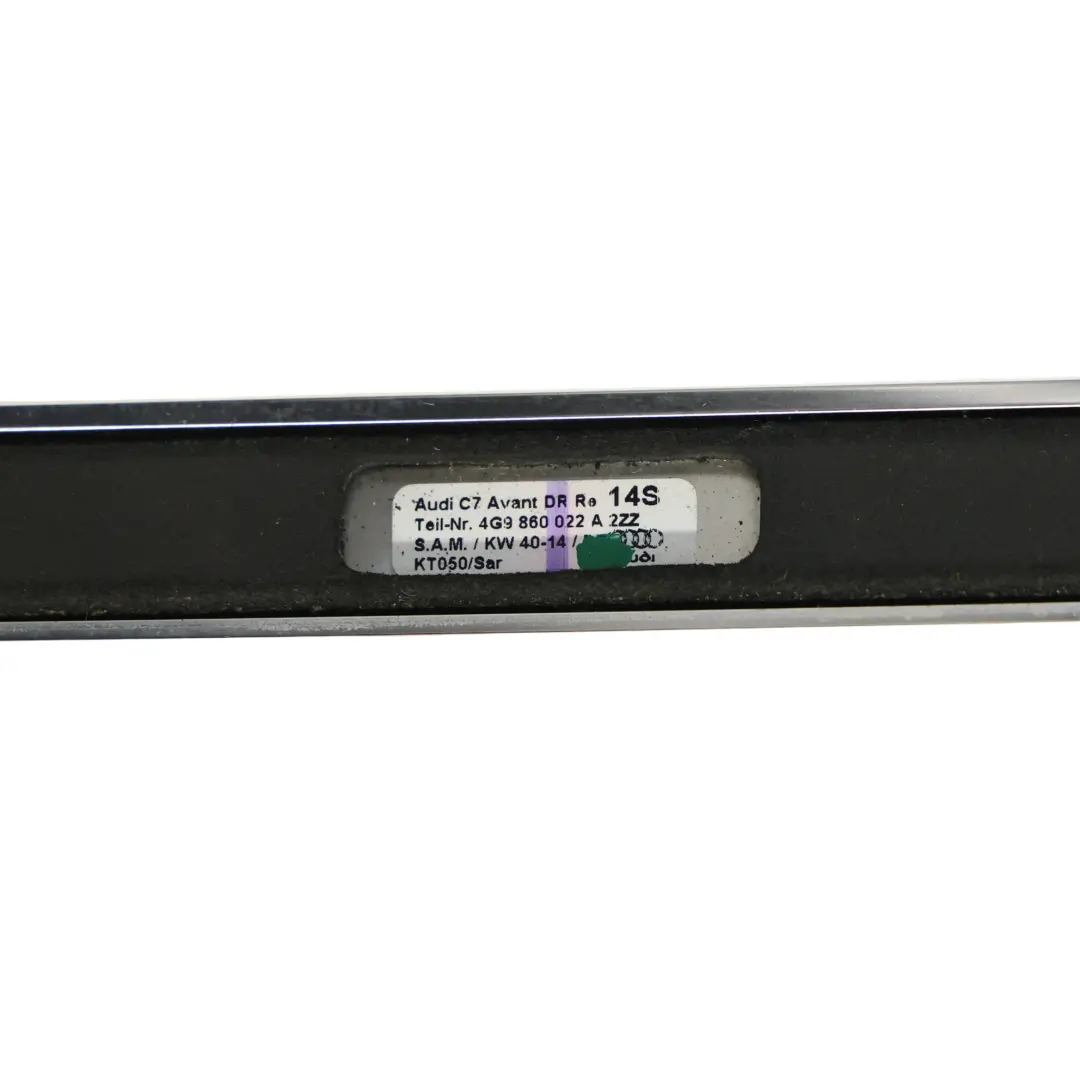 Juego De Molduras Cromadas Rieles De Techo Izquierdo Derecho para Audi A6 C7 Avant con número de pieza 4G9860021A Audi A6 C7 Avant Juego De Molduras Cromadas Rieles De Techo Izquierdo Derecho - SKU 4G9860021A - Número de pieza 4G9860021A