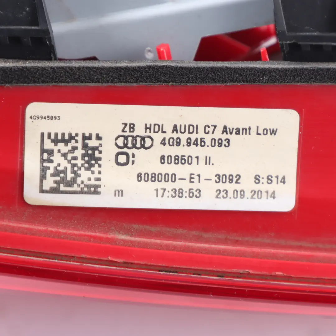 Audi A6 C7 Rear Tailgate Hatch Bootlid Inner Light Lamp Left N/S - SKU 4G9945093 - Part number 4G9945093