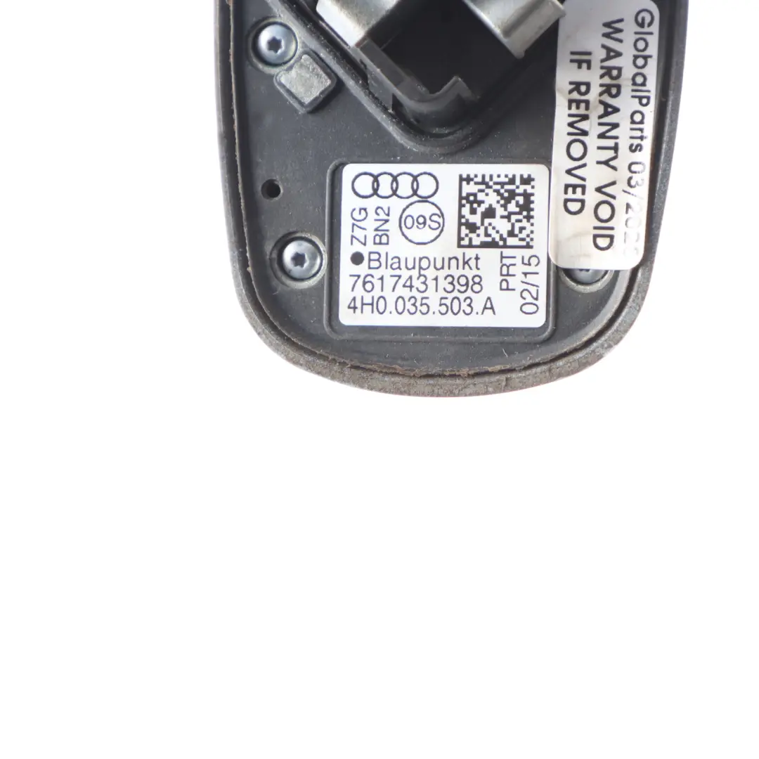 Aerial Roof Antenna Shark Foil Silver Metallic - Z7G to Audi A8 D4 4H with Part number 4H0035503A Audi A8 D4 4H Aerial Roof Antenna Shark Foil Silver Metallic - Z7G - SKU 4H0035503A-FSI - Part number 4H0035503A