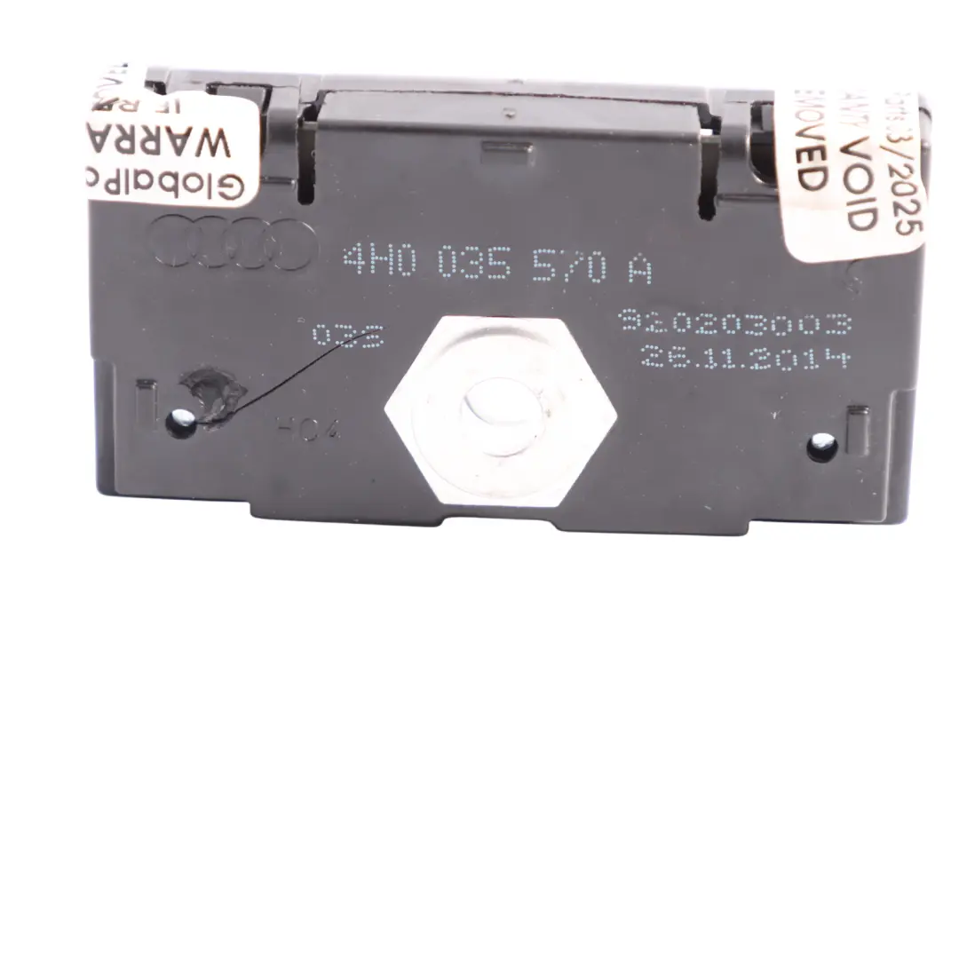 Aerial Antenna Amplifier Booster Unit Module to Audi A8 D4 with Part number 4H0035570A Audi A8 D4 Aerial Antenna Amplifier Booster Unit Module - SKU 4H0035570A - Part number 4H0035570A