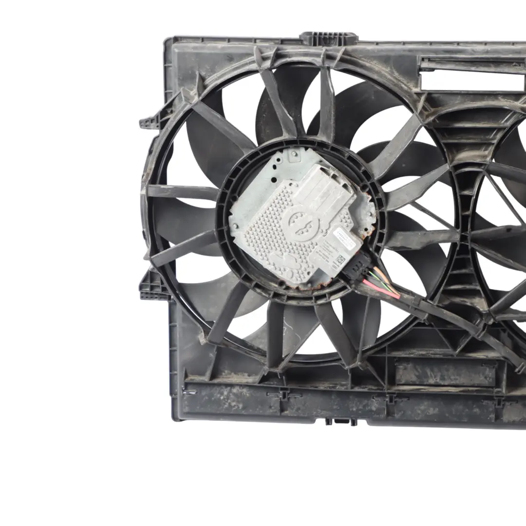 Audi A6 C7 Engine Cooling Double Coolant Fan Motor Shroud 3.0 Diesel - SKU 4H0121003M - Part number 4H0121003M
