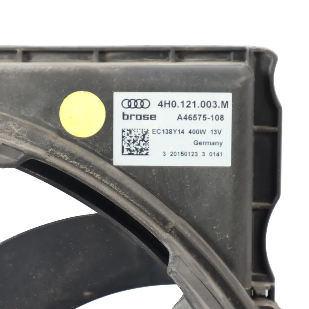 Cooling Double Coolant Fan Motor Shroud 3.0 Diesel to Audi A6 C7 Engine with Part number 4H0121003M Audi A6 C7 Engine Cooling Double Coolant Fan Motor Shroud 3.0 Diesel - SKU 4H0121003M - Part number 4H0121003M