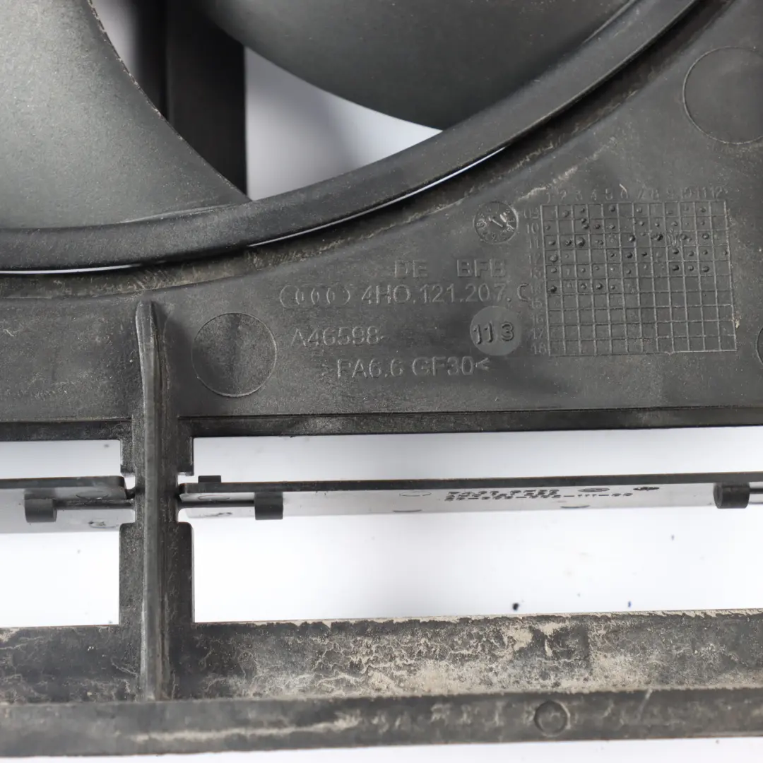 Audi A6 C7 Engine Cooling Double Coolant Fan Motor Shroud 3.0 Diesel - SKU 4H0121003M - Part number 4H0121003M