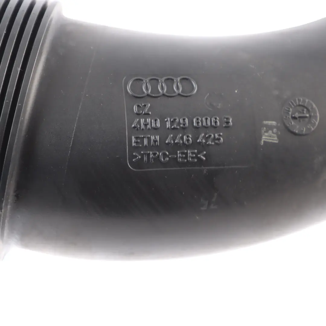 Audi A8 D4 3.0 TDI Diesel Engine Air Intake Pipe Hose - SKU 4H0129606B - Part number 4H0129606B