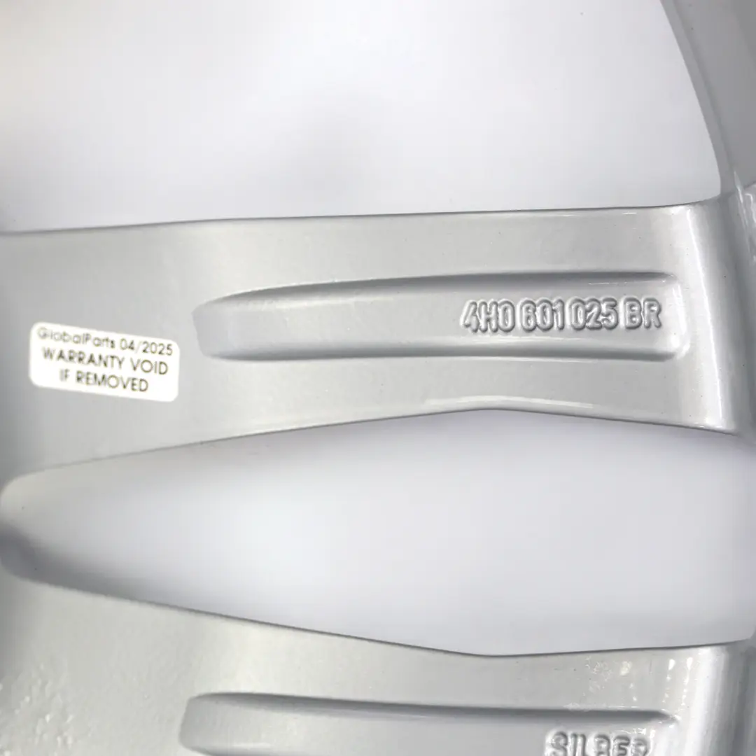  Jante En Alliage Audi A8 D4 Argent 20" 9J ET:37 - SKU 4H0601025BR-2 - Numéro de pièce 4H0601025BR