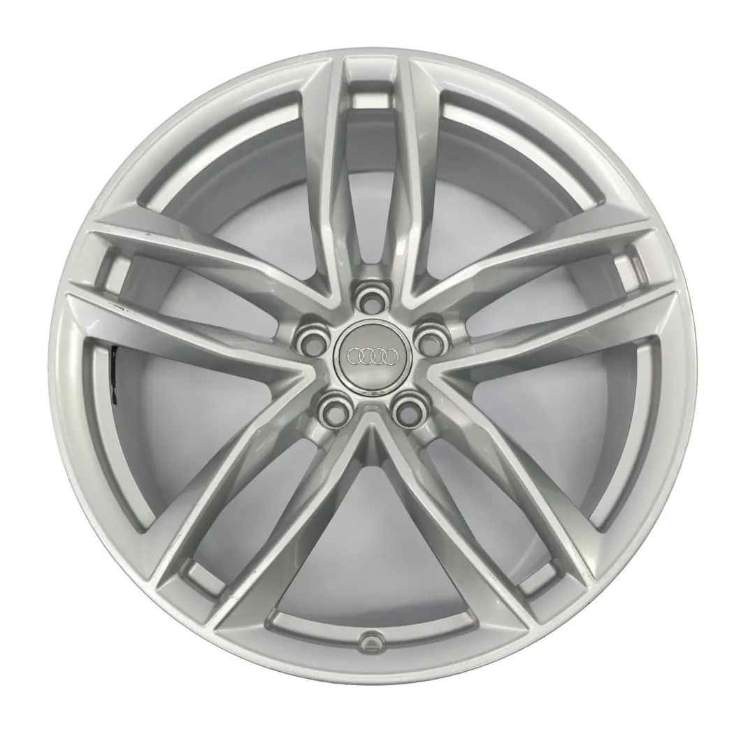 Rim Audi A7 C7 4G A8 4H Silver Alloy 20" 9J ET:37 Star Spoke to Wheel with Part number 4H0601025BS Wheel Rim Audi A7 C7 4G A8 4H Silver Alloy 20" 9J ET:37 Star Spoke - SKU 4H0601025BS-4 - Part number 4H0601025BS