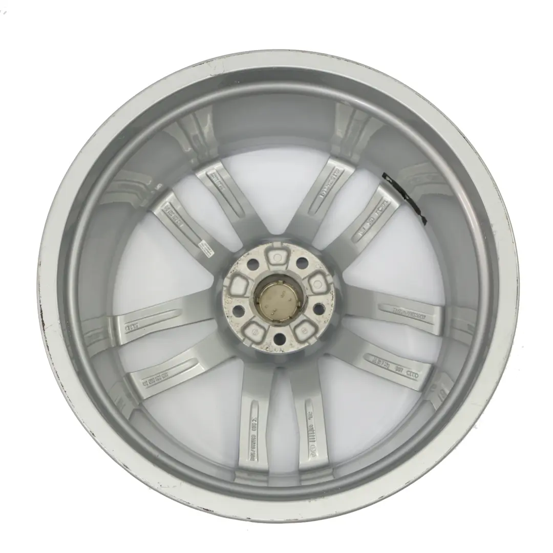 Rim Audi A7 C7 4G A8 4H Silver Alloy 20" 9J ET:37 Star Spoke to Wheel with Part number 4H0601025BS Wheel Rim Audi A7 C7 4G A8 4H Silver Alloy 20" 9J ET:37 Star Spoke - SKU 4H0601025BS-4 - Part number 4H0601025BS