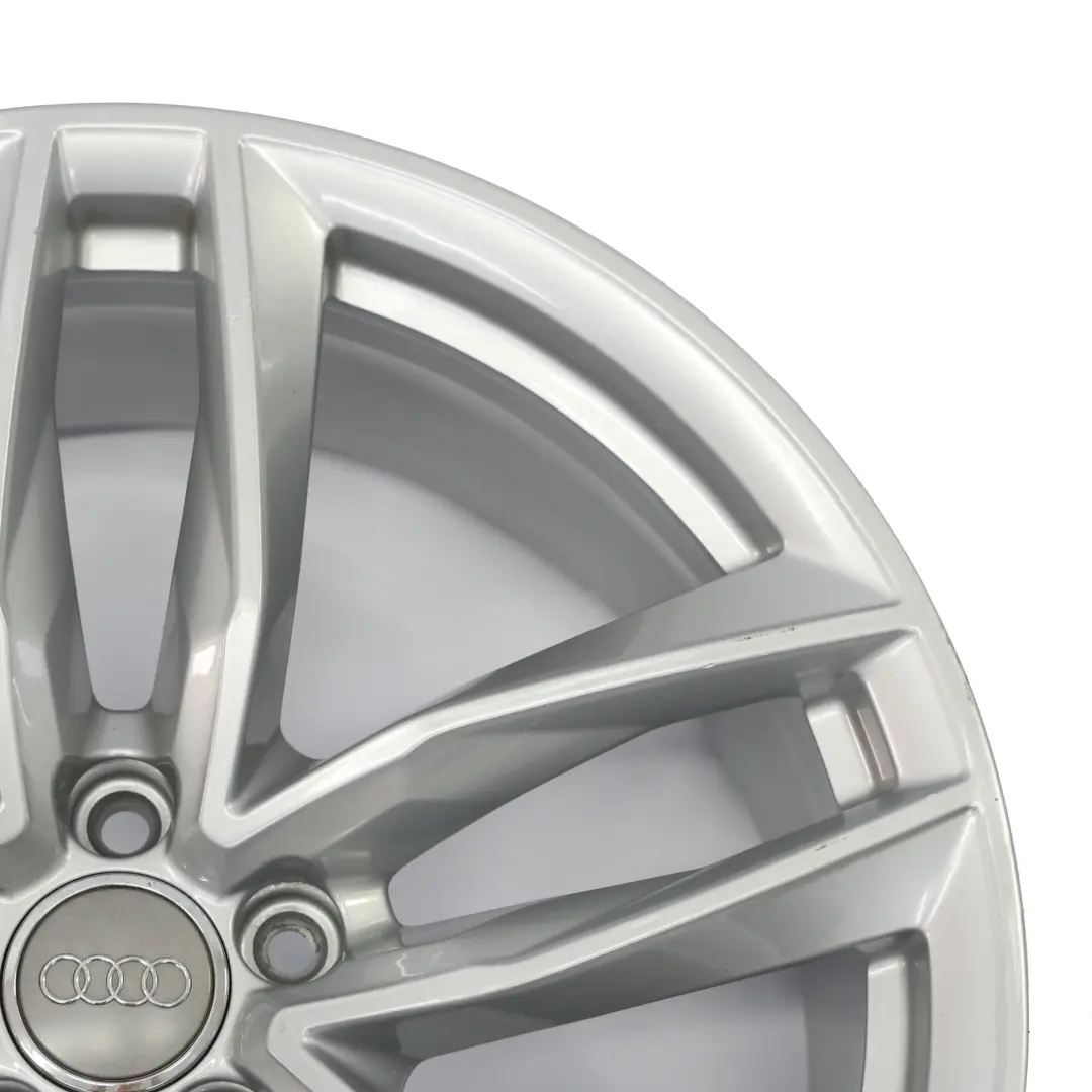 Rim Audi A7 C7 4G A8 4H Silver Alloy 20" 9J ET:37 Star Spoke to Wheel with Part number 4H0601025BS Wheel Rim Audi A7 C7 4G A8 4H Silver Alloy 20" 9J ET:37 Star Spoke - SKU 4H0601025BS-4 - Part number 4H0601025BS