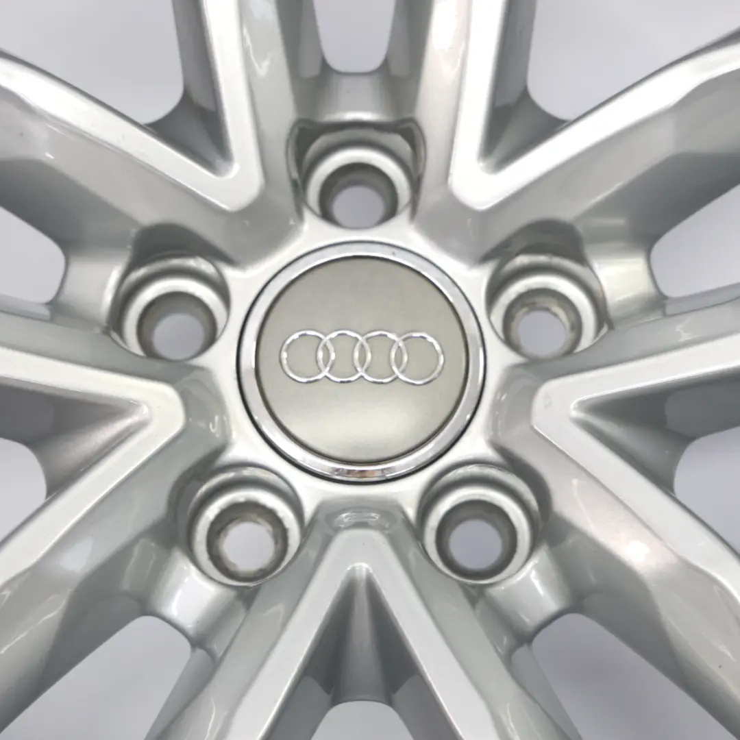 Rim Audi A7 C7 4G A8 4H Silver Alloy 20" 9J ET:37 Star Spoke to Wheel with Part number 4H0601025BS Wheel Rim Audi A7 C7 4G A8 4H Silver Alloy 20" 9J ET:37 Star Spoke - SKU 4H0601025BS-4 - Part number 4H0601025BS