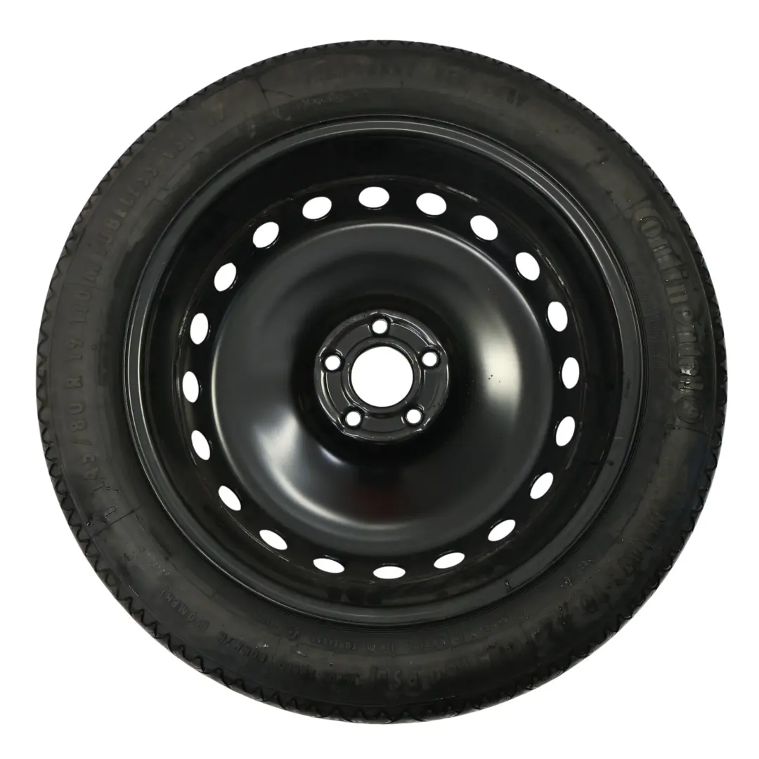 Spare Wheel Audi A8 D4 Spare Tyre 19" 5J ET:22 Continental 145/80 to with Part number 4H0601027E Spare Wheel Audi A8 D4 Spare Tyre 19" 5J ET:22 Continental 145/80 - SKU 4H0601027E - Part number 4H0601027E