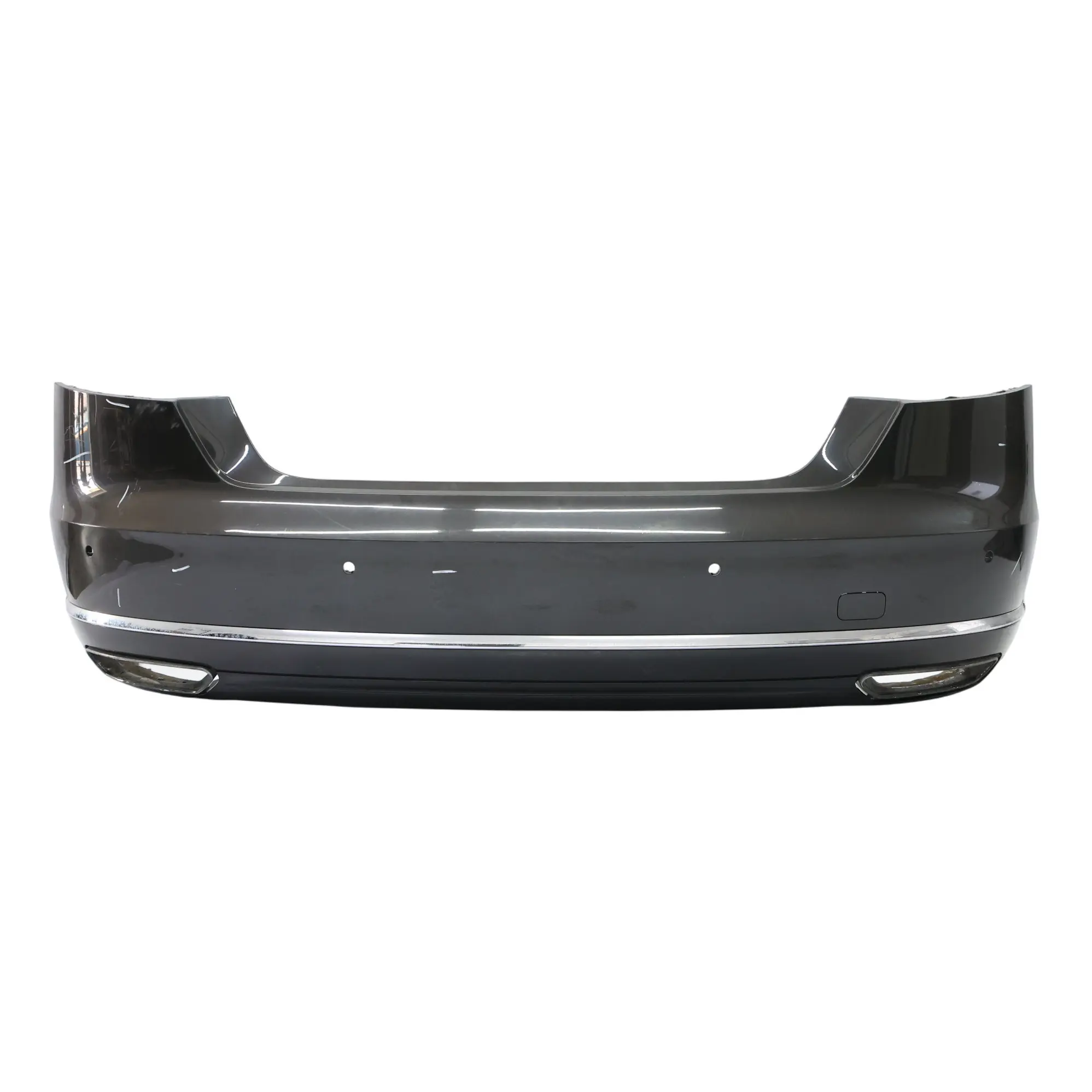 Rear Bumper Audi A8 D4 Trim Cover PDC Parktronic Oolong Grey Metallic - Z7U