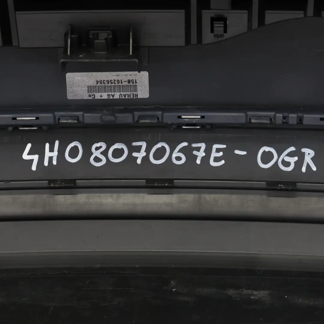 Rear Bumper Audi A8 D4 Trim Cover PDC Parktronic Oolong Grey Metallic - Z7U - SKU 4H0807067E-OGR - Part number 4H0807067E