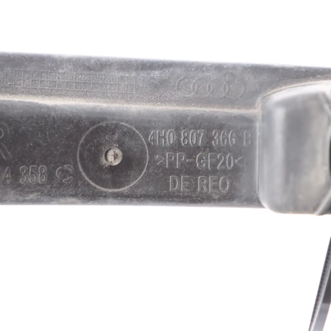 Bumper Bracket Holder Mount Support Guide Right O/S to Audi A8 4H Rear with Part number 4H0807366B Audi A8 4H Rear Bumper Bracket Holder Mount Support Guide Right O/S - SKU 4H0807366B - Part number 4H0807366B