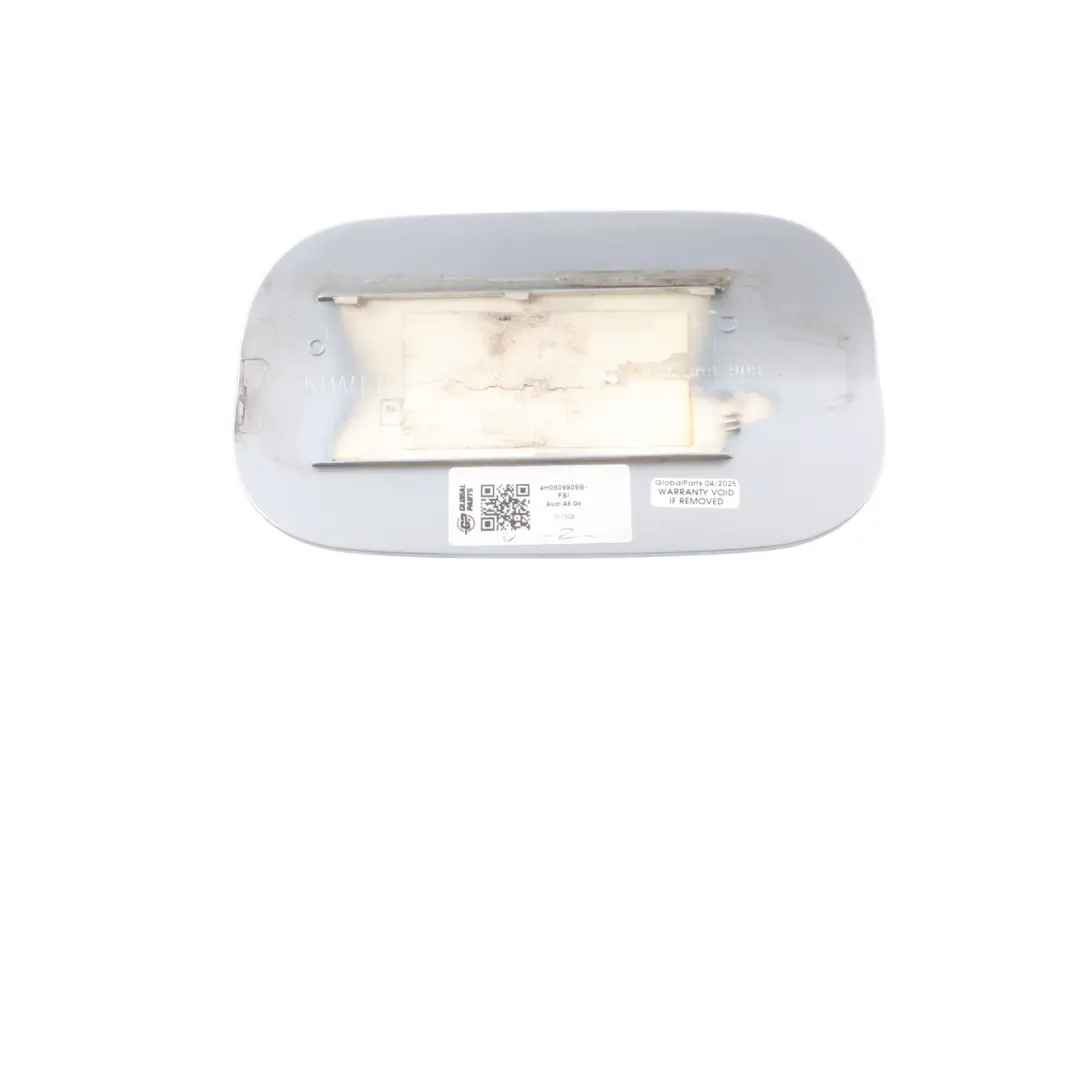 Audi A8 D4 Fuel Filler Flap Tank Cap Cover Foil Silver Metallic - Z7G - SKU 4H0809909B-FSI - Part number 4H0809909B