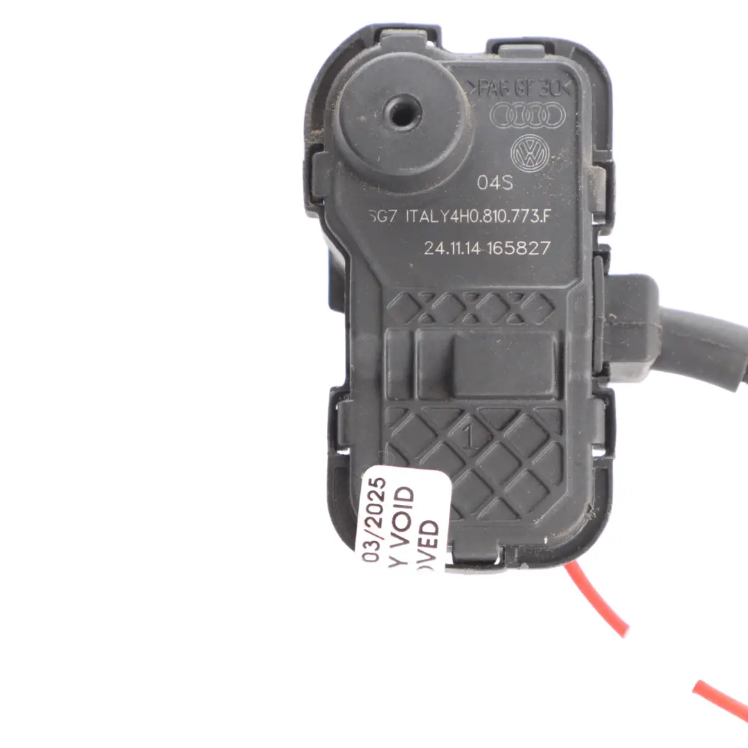 Audi A8 D4 4H Fuel Filler Flap Locking Motor Actuator - SKU 4H0810773F - Part number 4H0810773F