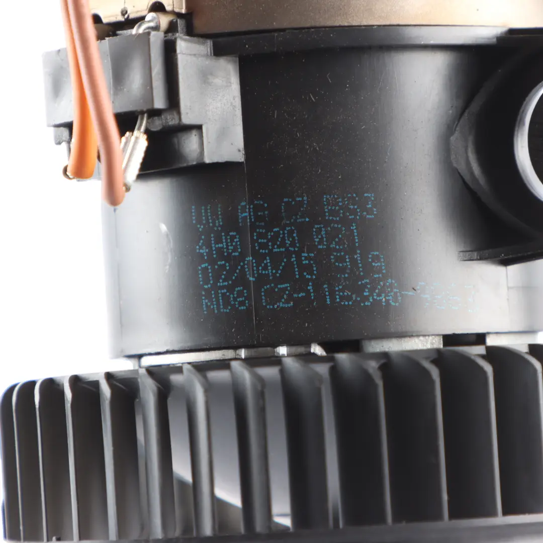 Heater Blower Motor Fan Rear to Audi A8 D4 4H with Part number 4H0820024A Audi A8 D4 4H Heater Blower Motor Fan Rear - SKU 4H0820024A-1 - Part number 4H0820024A