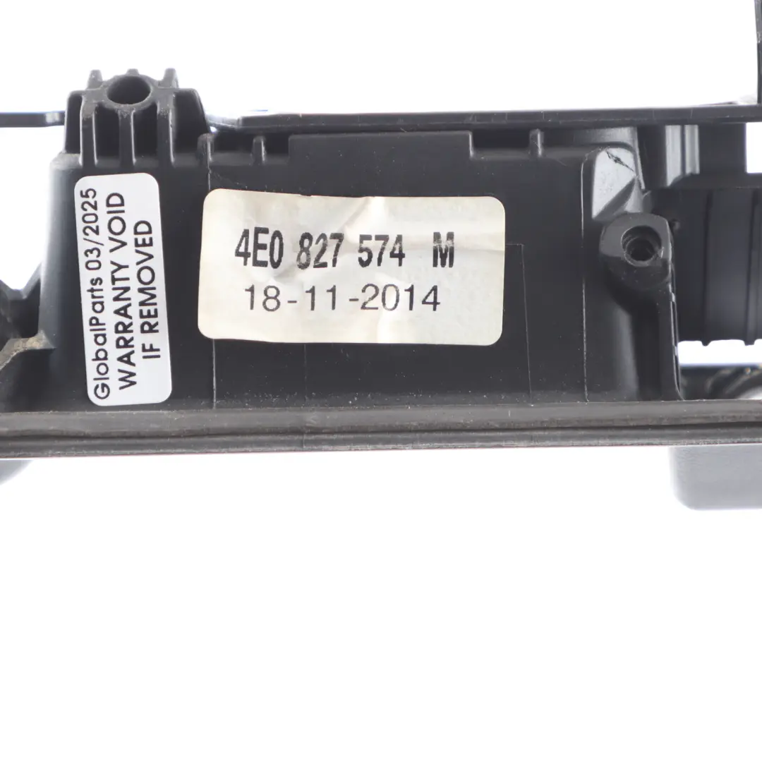 Handle Boot Trim Panel Number Plate Light 4E0827574M to Audi A8 D4 Tailgate with Part number 4H0827574M Audi A8 D4 Tailgate Handle Boot Trim Panel Number Plate Light 4E0827574M - SKU 4H0827574M - Part number 4H0827574M