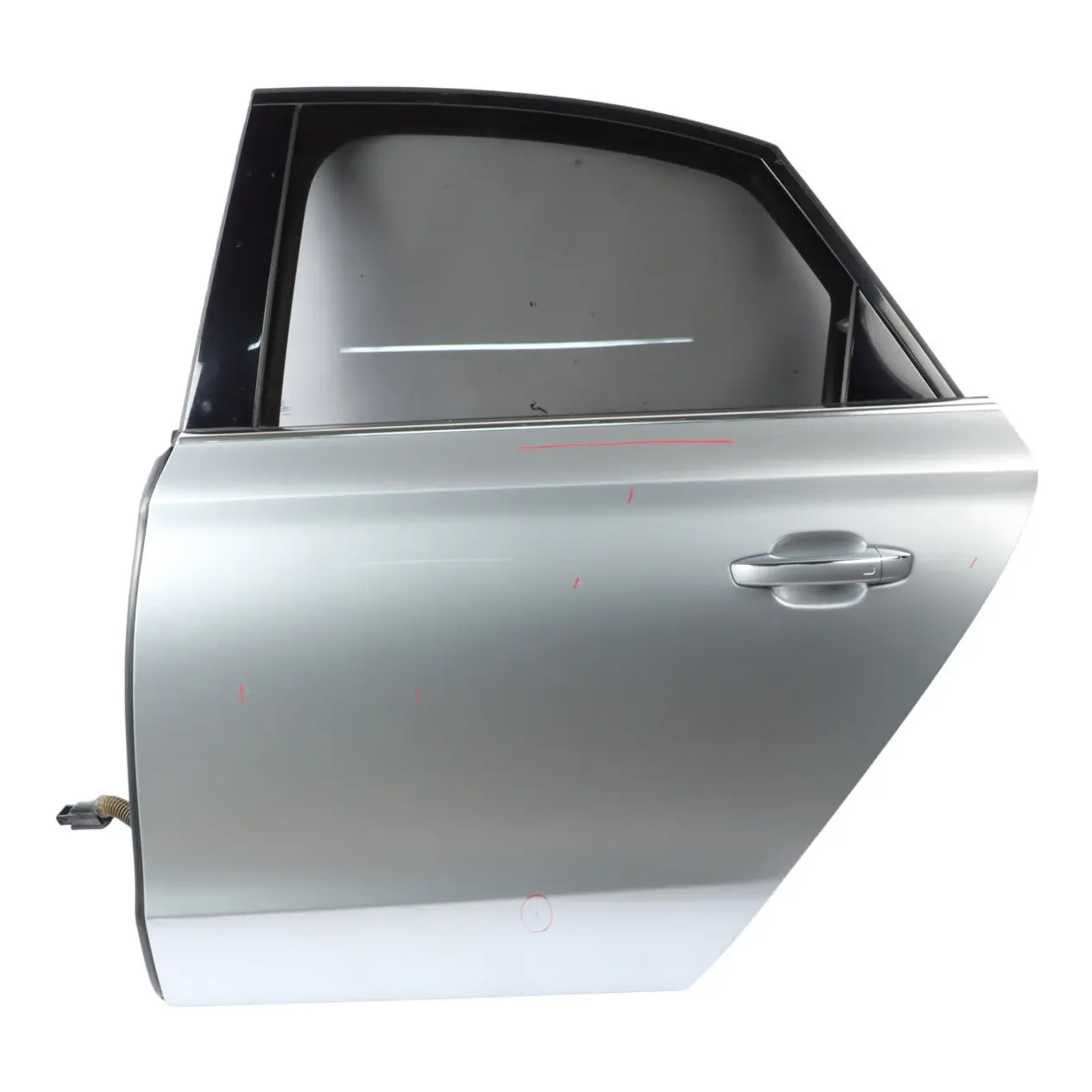 Rear Door Audi A8 D4 Left N/S Covering Panel Foil Silver Metallic - Z7G