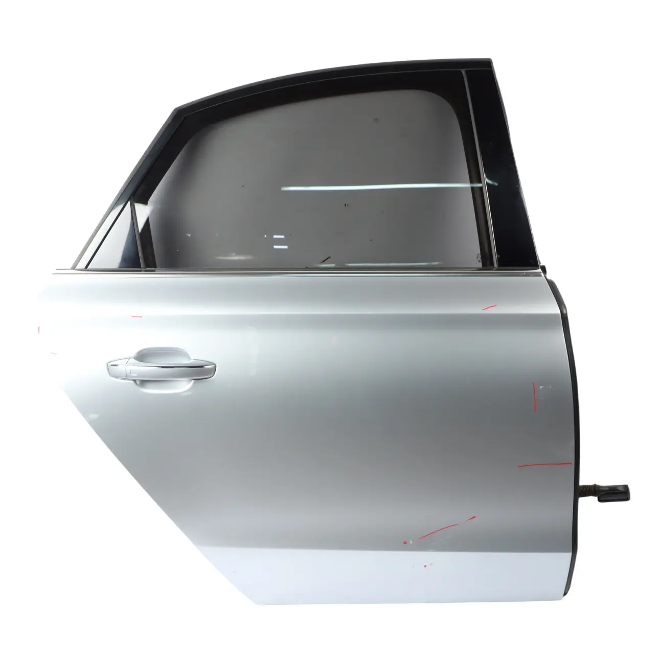 Rear Door Audi A8 D4 Right O/S Covering Panel Foil Silver Metallic - Z7G