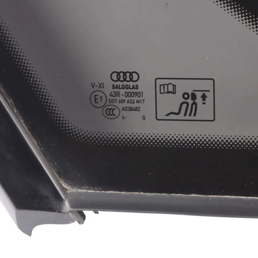 Window Glass Rear Left N/S Quarter Glass Glazing AS2 to Audi A8 D4 with Part number 4H0845299P Audi A8 D4 Window Glass Rear Left N/S Quarter Glass Glazing AS2 - SKU 4H0845299P - Part number 4H0845299P