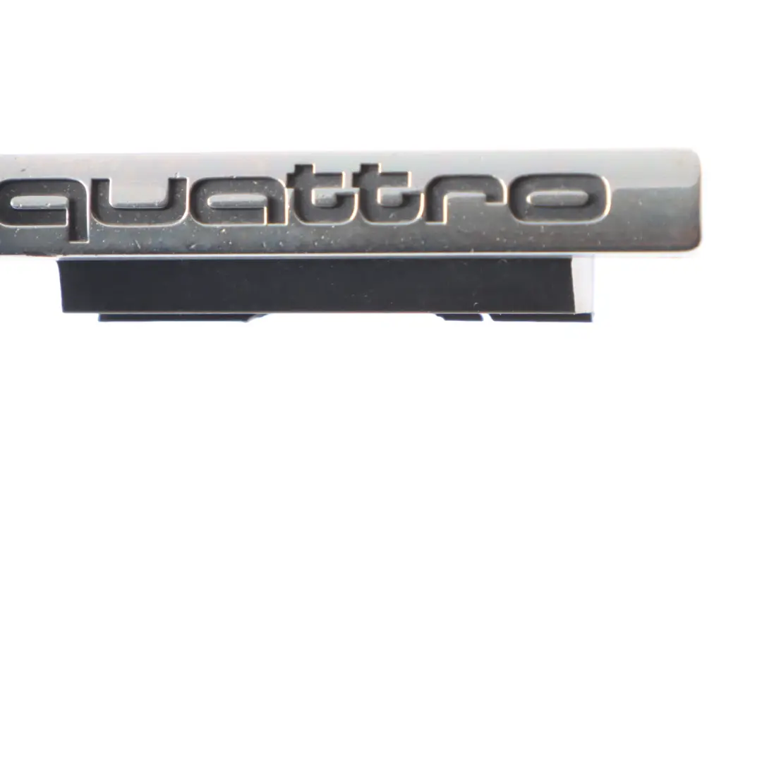 Front Bumper Grill Quattro Emblem Lettering Chrome to Audi A8 D4 4H with Part number 4H0853736A Audi A8 D4 4H Front Bumper Grill Quattro Emblem Lettering Chrome - SKU 4H0853736A - Part number 4H0853736A