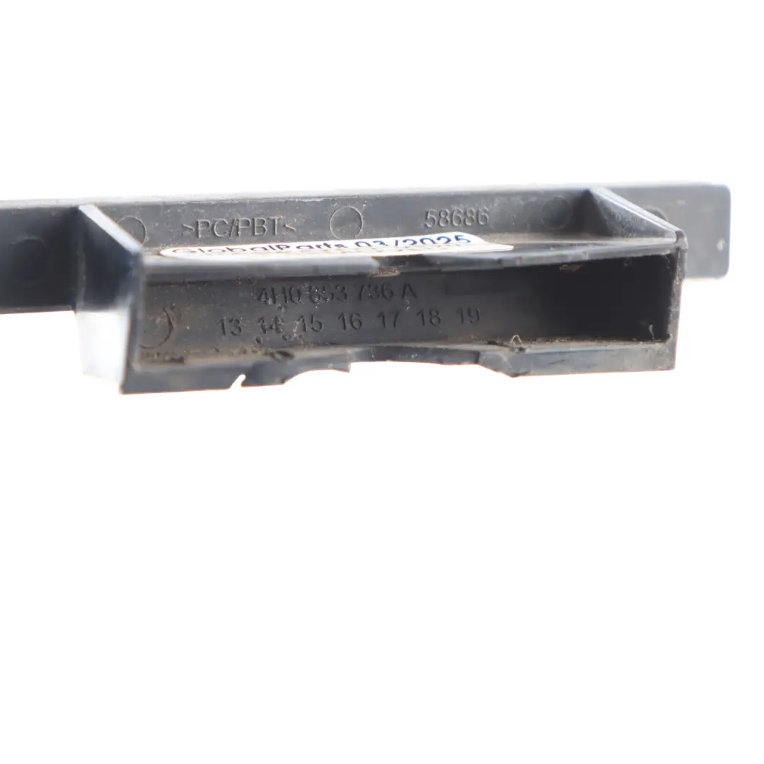 Audi A8 D4 4H Front Bumper Grill Quattro Emblem Lettering Chrome - SKU 4H0853736A - Part number 4H0853736A