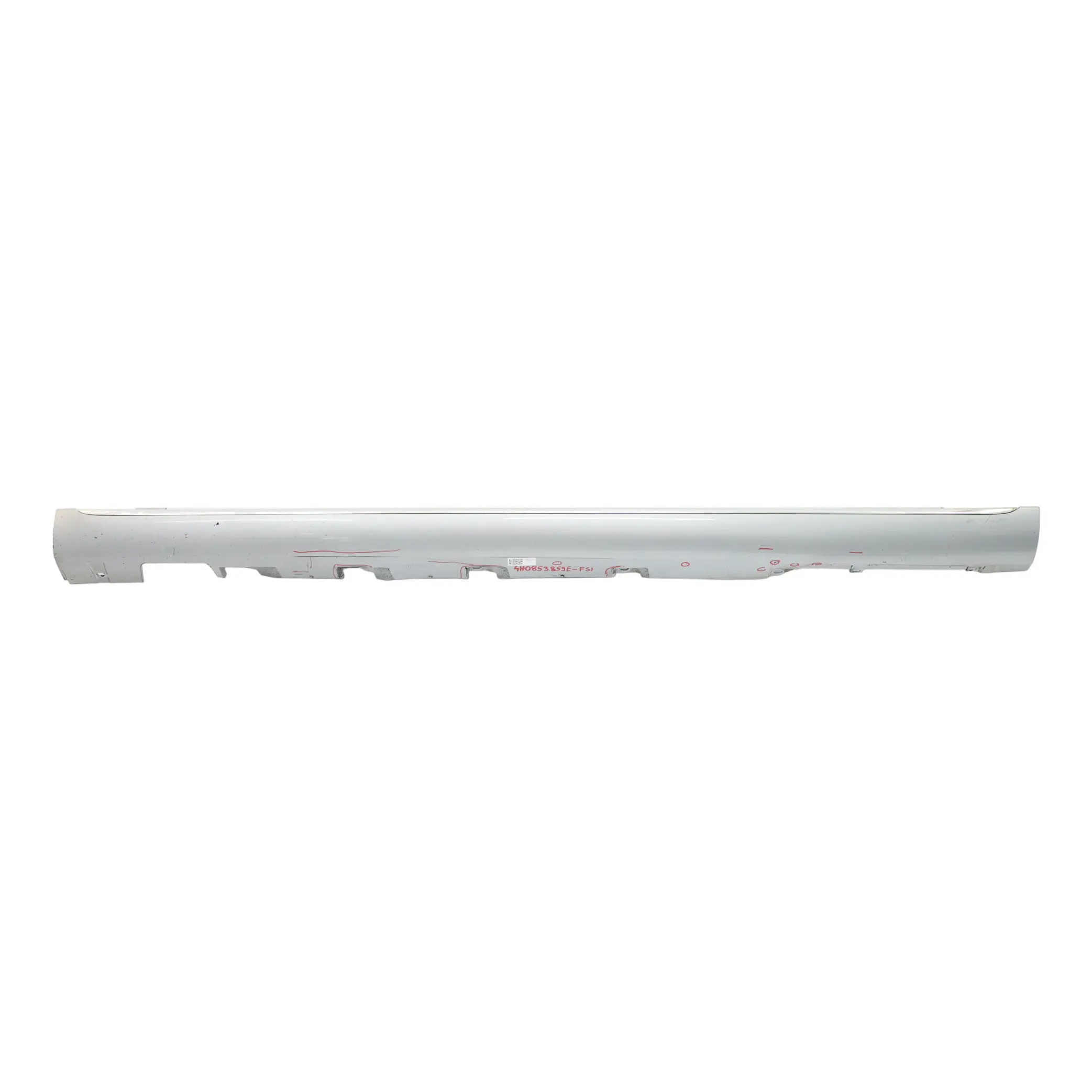 Side Skirt Audi A8 D4 Left N/S Door Sill Cover Panel Foil Silver Metallic - Z7G