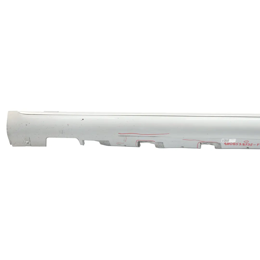  Side Skirt Audi A8 D4 Left N/S Door Sill Cover Panel Foil Silver Metallic - Z7G - SKU 4H0853859E-FSI - Part number 4H0853859E