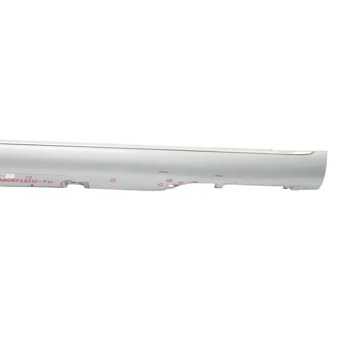 Side Skirt Audi A8 D4 Left N/S Door Sill Cover Panel Foil Silver Metallic - Z7G - SKU 4H0853859E-FSI - Part number 4H0853859E