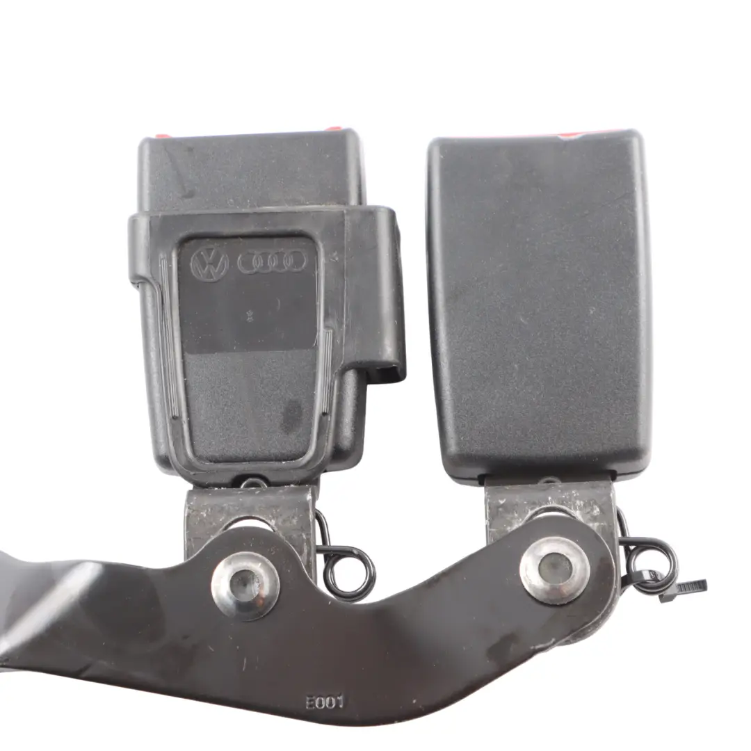 Audi A8L 4H Rear Seat Belt Centre Seatbelt Buckle Black Right - SKU 4H0857740 - Part number 4H0857740