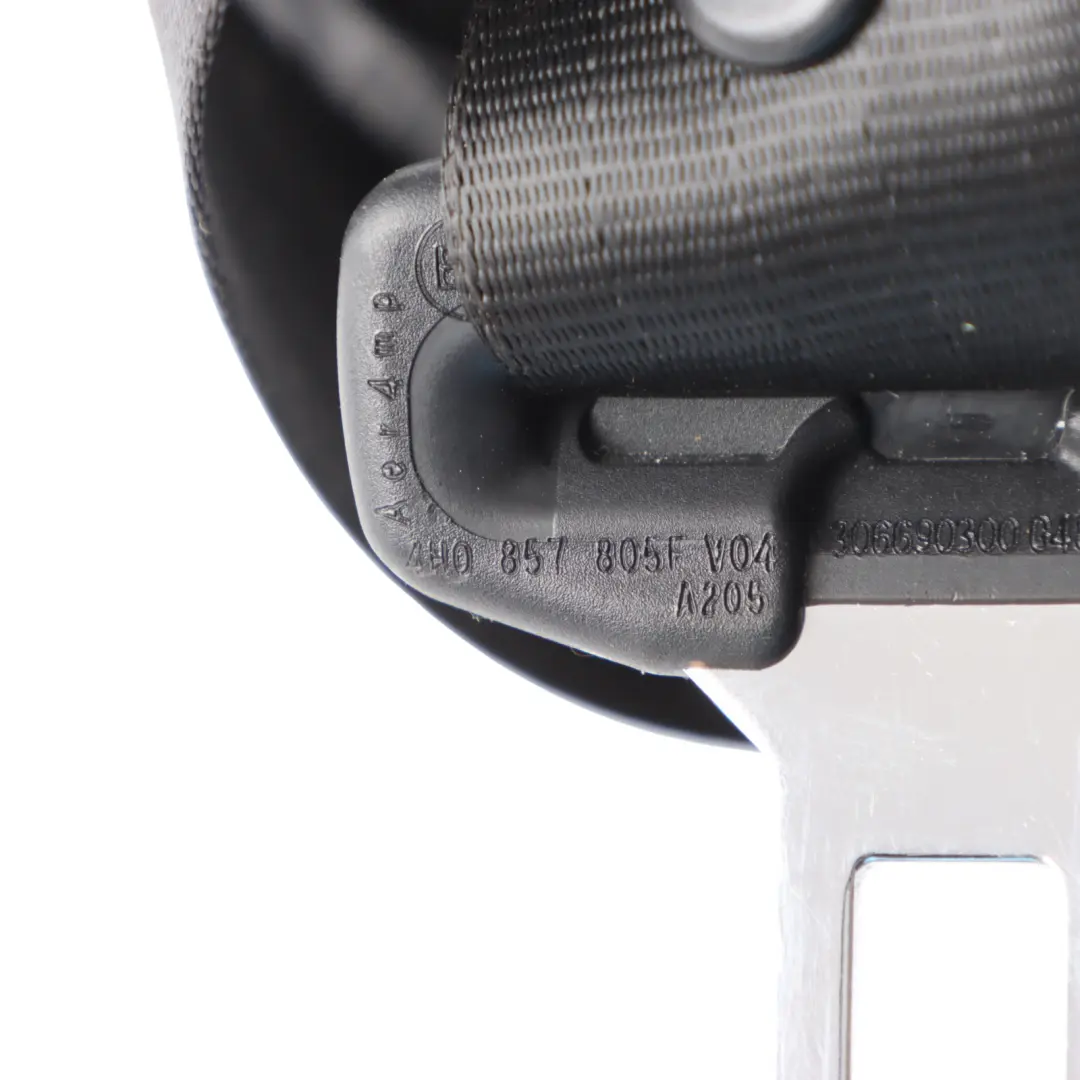 Audi A8 D4 4H Seat Belt Rear Left Right N/O/S Seatbelt Buckle Black - SKU 4H0857805F - Part number 4H0857805F